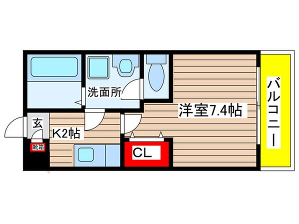 クレフラスト野並Ａ棟の物件間取画像